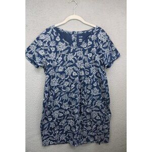 Pure Jill Button Back T Shirt Dress-Size Medium-Pockets-Whimsigoth